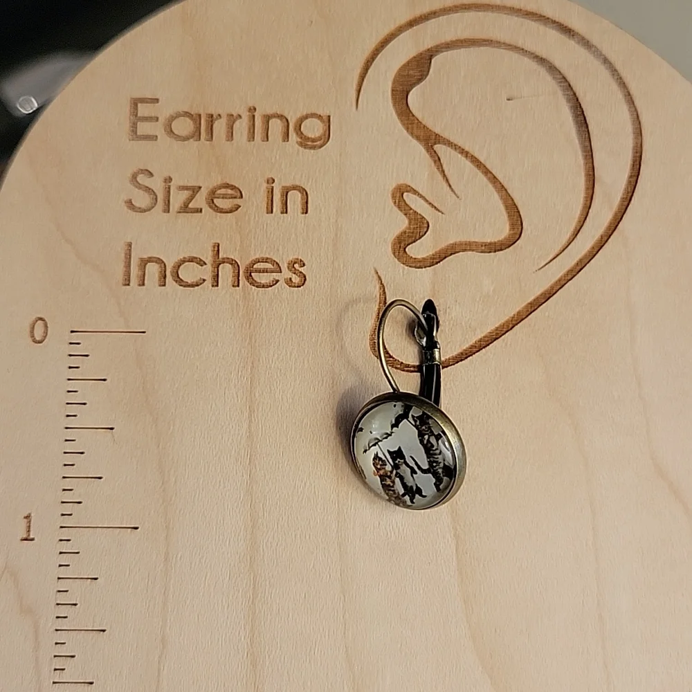 Kittens with Umbrellas Drop Earrings - Picture 3 of 5